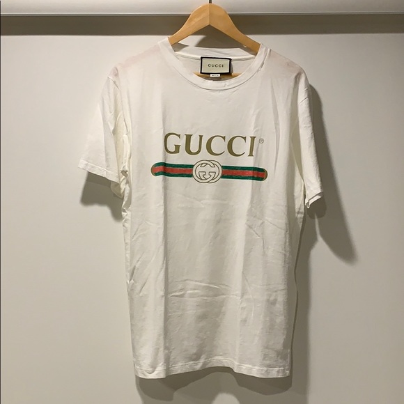 🌟SOLD🌟 Gucci Applique’d Distressed T-Shirt - Picture 6 of 8